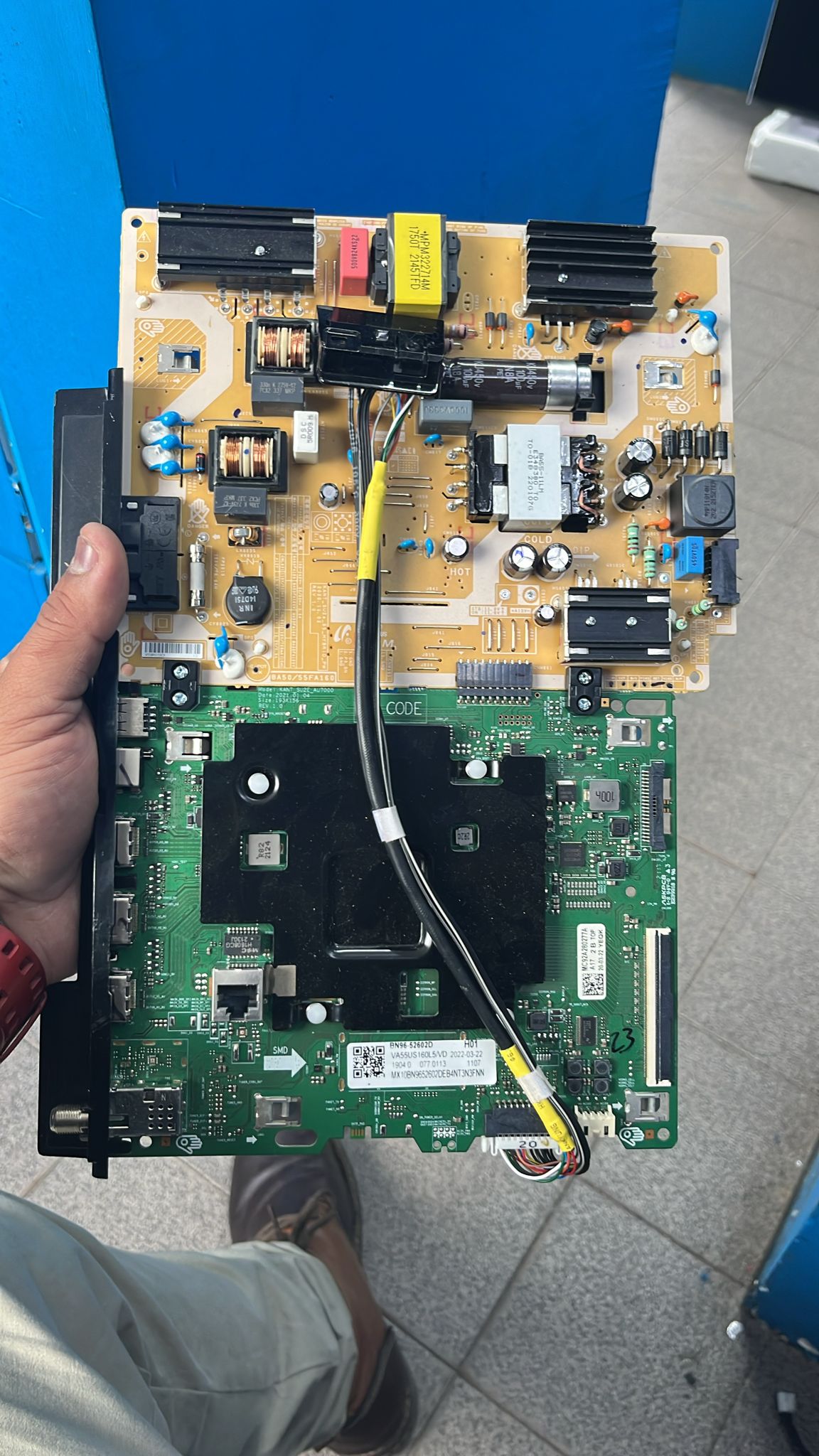 Placa combo fuente main Samsung BN96-52602D para TV original usada