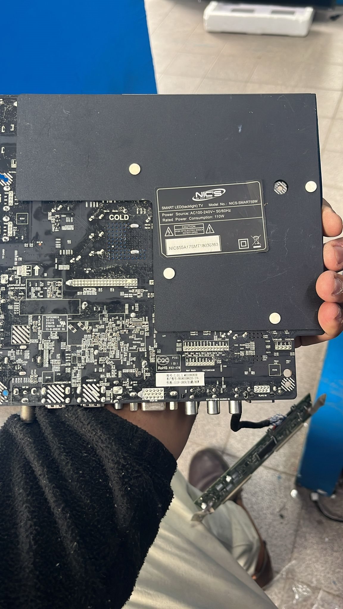Placa Main Tv NICS 7.01.1.MS338083R Original Usada